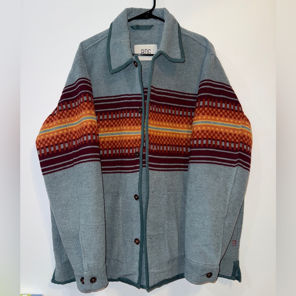 Urban Outfitters BDG Men’s Fleece Coat 90s Western Style